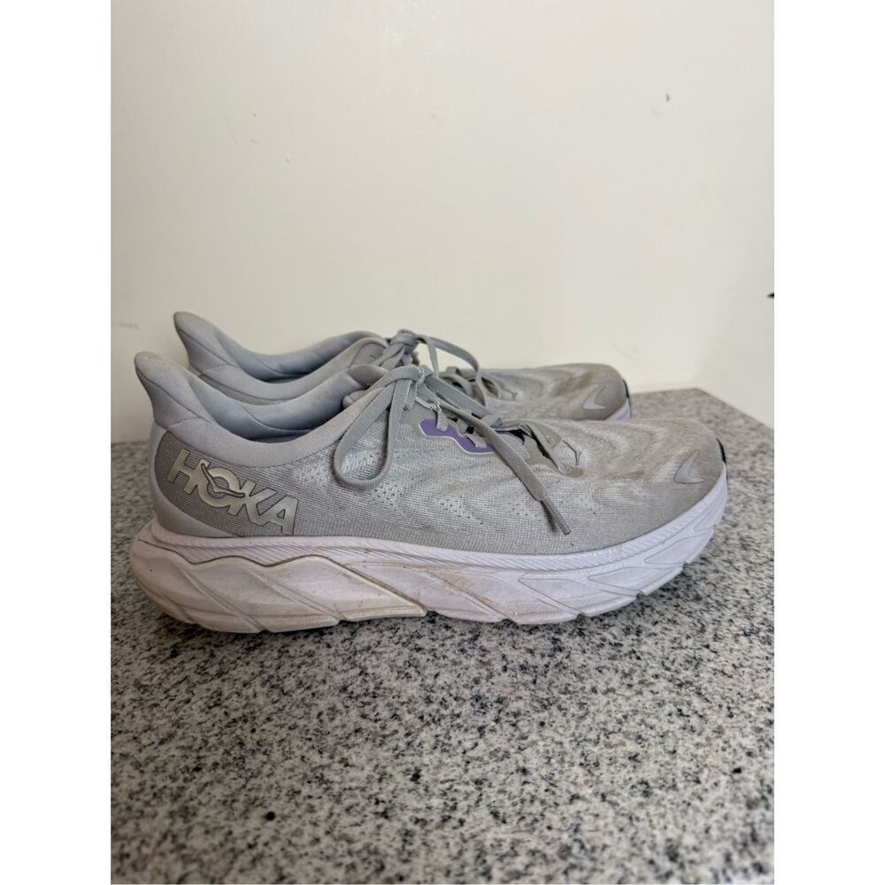 Hoka One One Arahi 6 Women's Size 9 1123195 Gray/Purple Sneaker Running Shoes